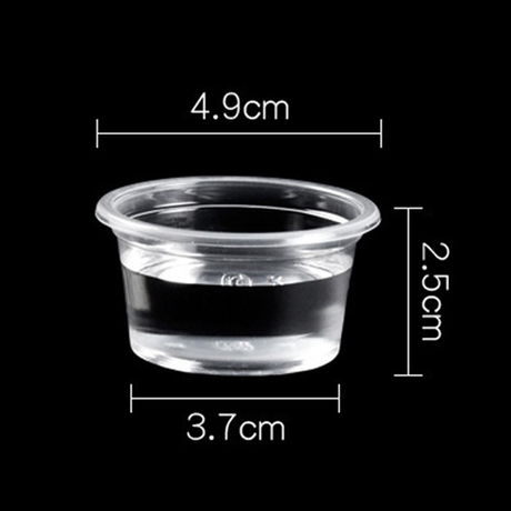 HSQY 0.6oz 1oz 1.5oz 3oz Clear PP Plastic Portion Cups