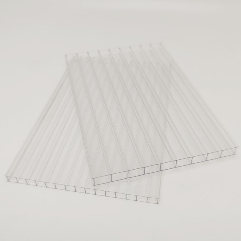 HSQY 4mm Twinwall Colored Polycarbonate Roofing Sheets Hollow Polycarbonate Sheet