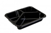 Oven and Microwave used Black&White CPET Food Trays 