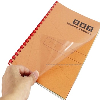 High Chemical Stability Customers' Required Size PVC Plastic Sheet For Stationery Binding Cover