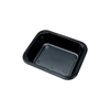 Model 032 - 8 oz Rectangle Black CPET Tray