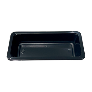 Model 030 - 10 oz Rectangle Black CPET Tray