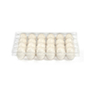 HSQY 24-count Clear Plastic Quail Egg Cartons Box