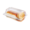 HSQY 7.5x6.1x1.8 Inch Disposable Plastic Hinged Clear Bakery Container