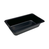 Model 009 - 12 oz. Rectangle Black Airline CPET Tray 