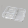 HSQY 3 Compartment Disposable Black PP Plastic Takeout Lunch Box Container With Lids