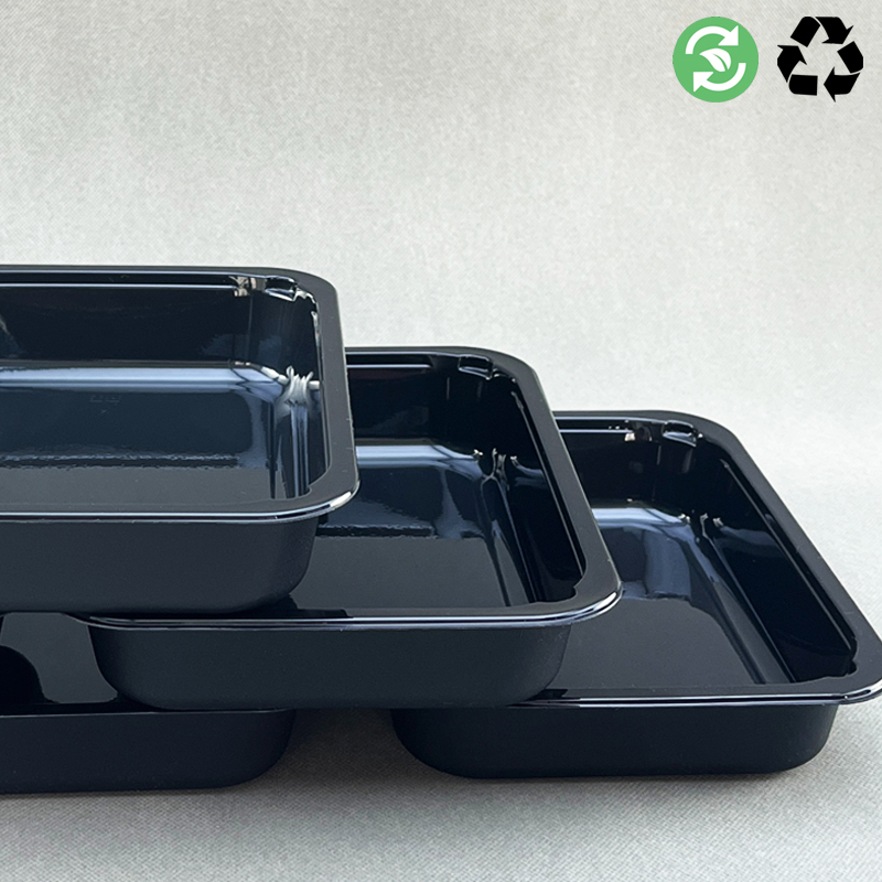 Chinese Direct Price Disposable Black/White Eco-Friendly CPET Food Tray