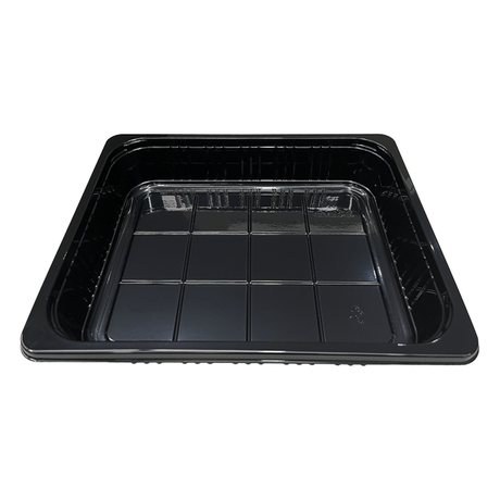 Model 007 - 118 oz. Rectangle CPET Black Container