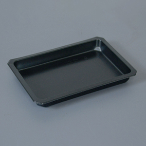 HSQY 9.6X6.4X1 In Rectangle Black Plastic PP High Barrier Tray